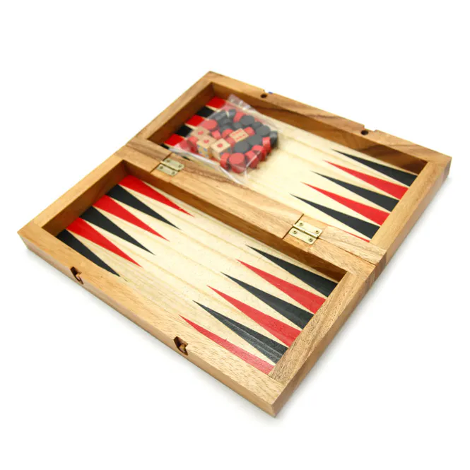Hovedbilde 3-i-1 Klassisk Spillsett i Tre – Sjakk, Dam og Backgammon