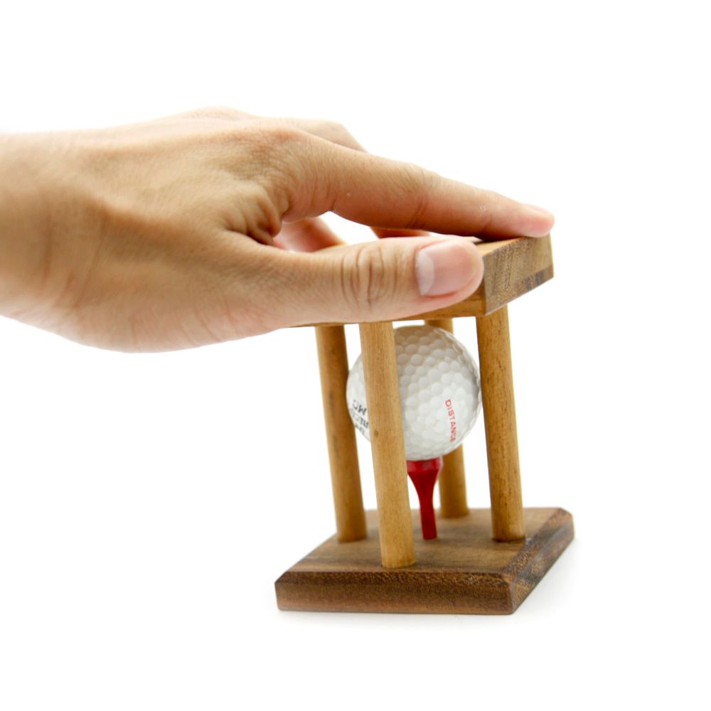 Få løs golfball puzzle IQ-nøtt