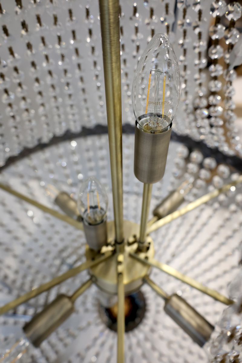 Versailles fransk Lysekrone med glassprismer