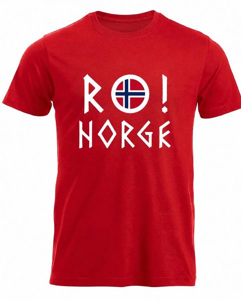 Hovedbilde RO! Norge t-shirt i rød - Perfekt til fotball-VM