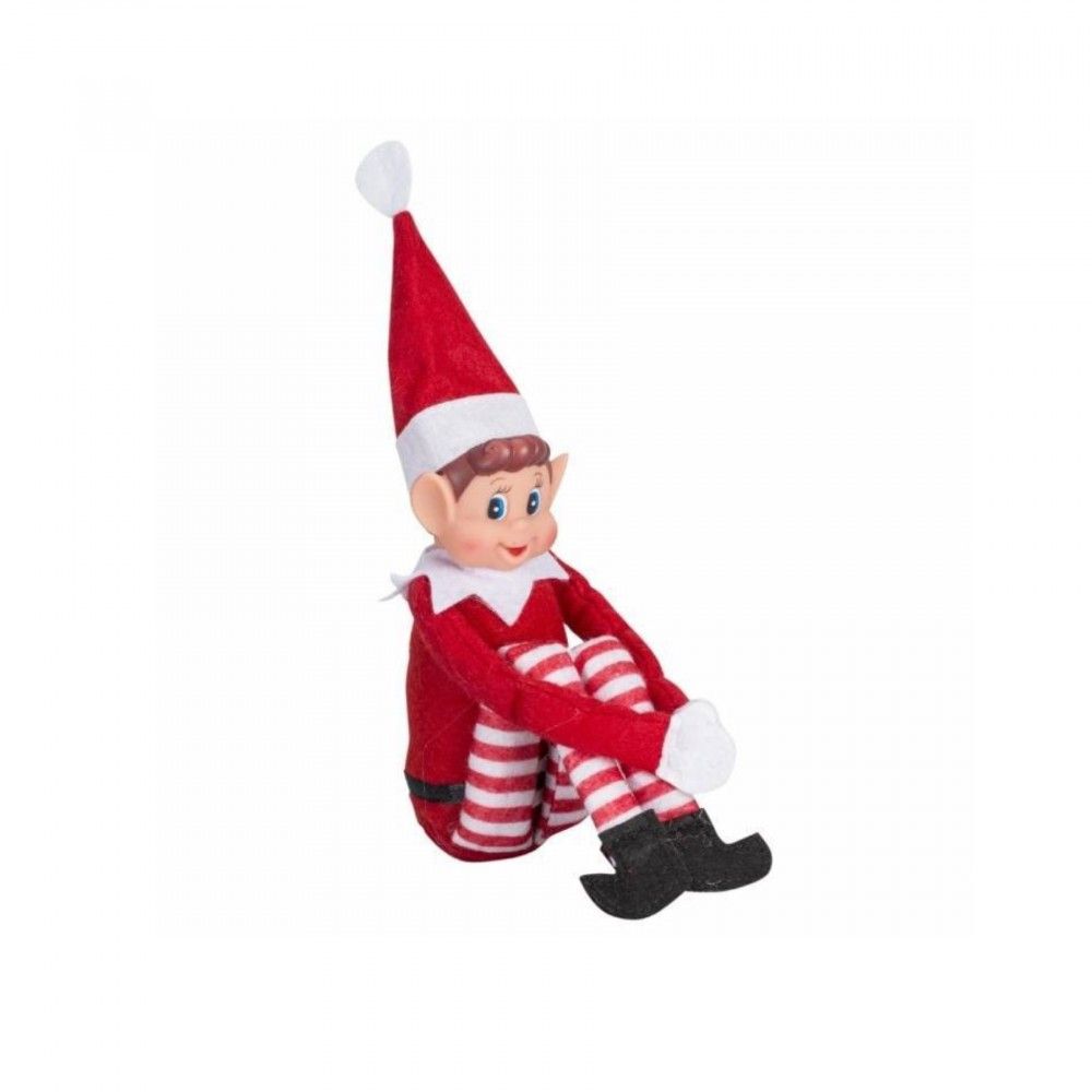 Rampenisse gutt 30 cm Rød