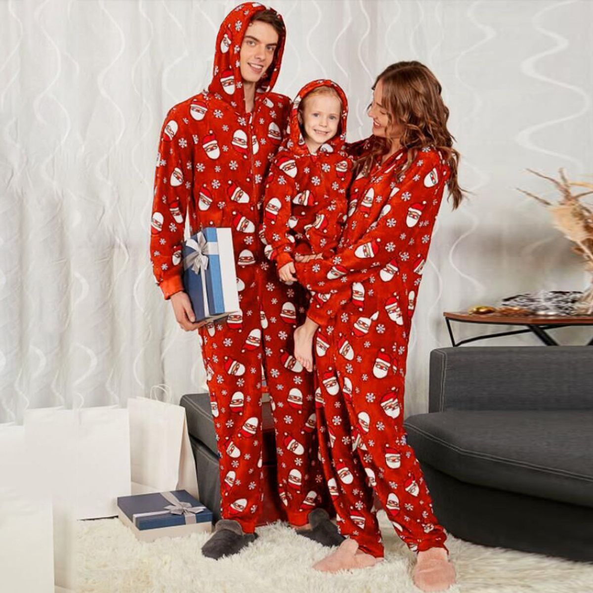 Julepyjamas jumpsuit Nisse herre - Match hele familien