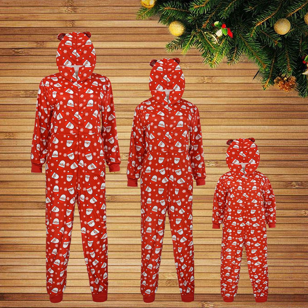 Julepyjamas jumpsuit Nisse til barn - Match hele familien