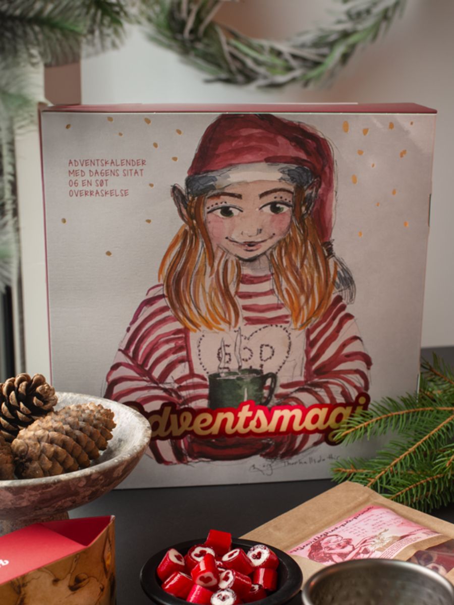 Julekalender 2025 Bjørg adventsmagi godsaker/ oppmuntrende sitat