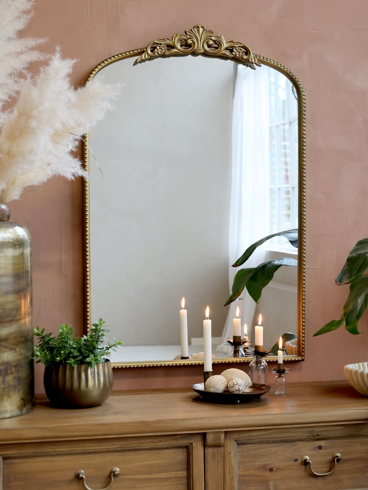 Natur Marseille anrettingsbord med 2 skuffer fra Chic Antique 