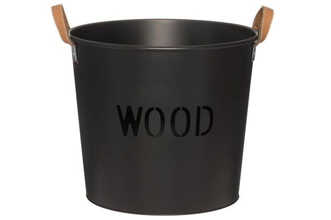 Hovedbilde Wood Vedkurv i metall