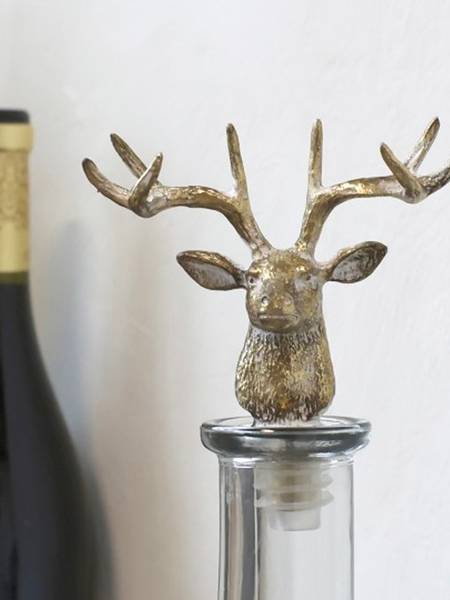 Hovedbilde Dekorativ flasketopp hjort fra Chic Antique