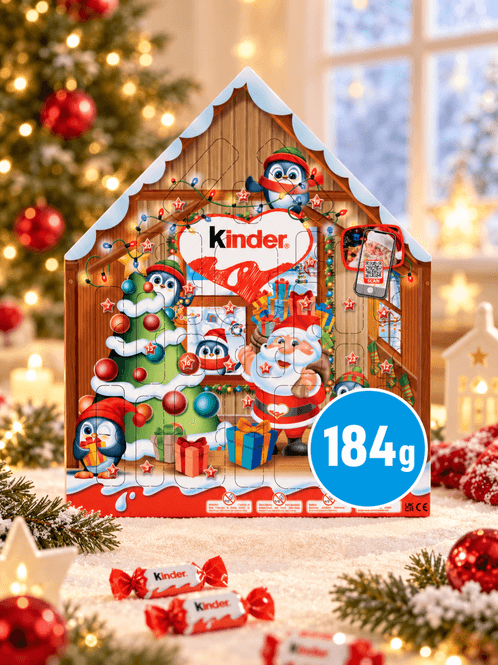 Hovedbilde Kinder Chalet Julekalender 184g