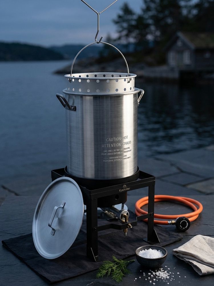 Osean Krabbekoker komplett 16 kW - 35 liters panne