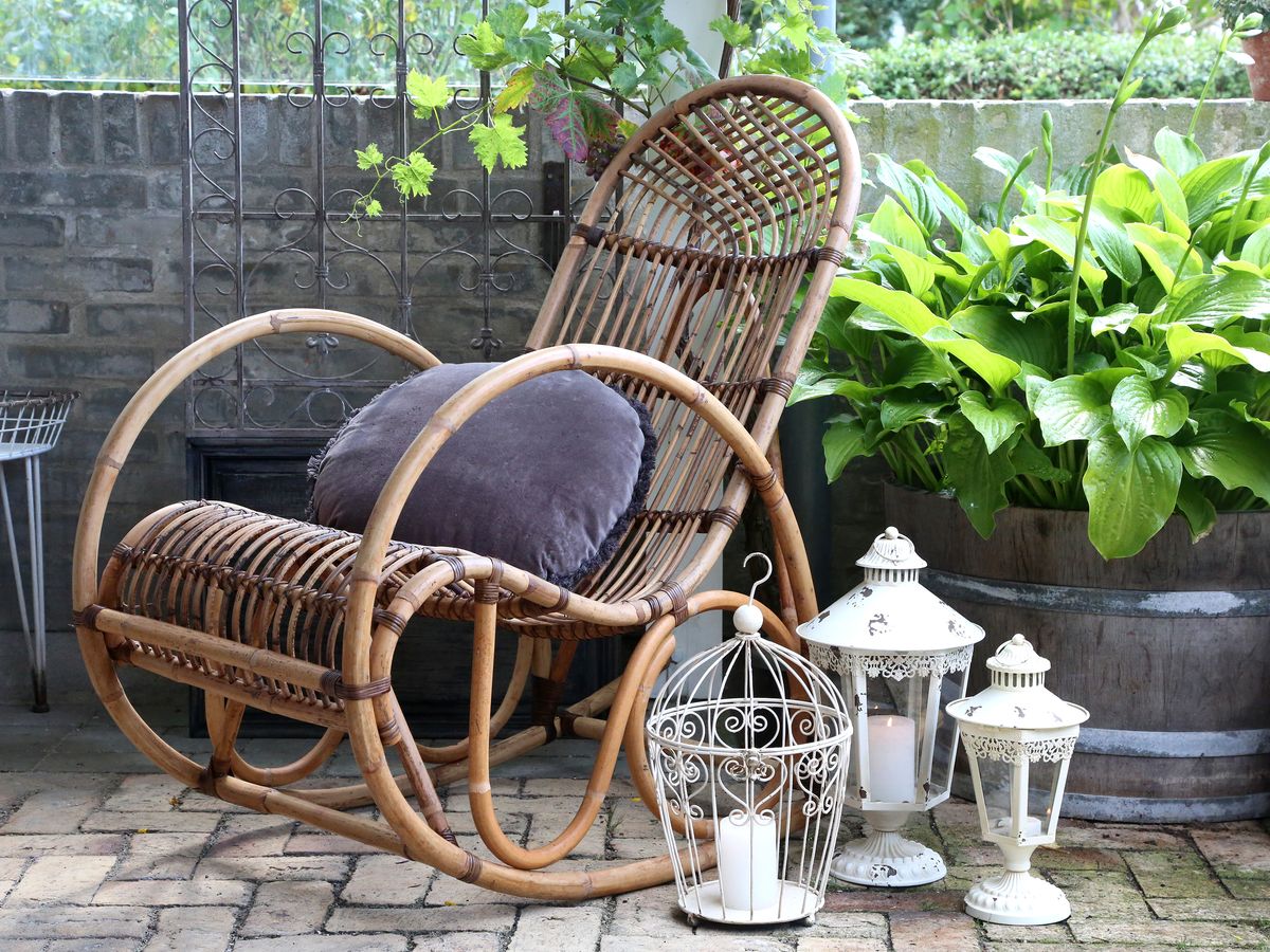 Fransk gyngestol fra Chic Antique H100/L106/B58 cm