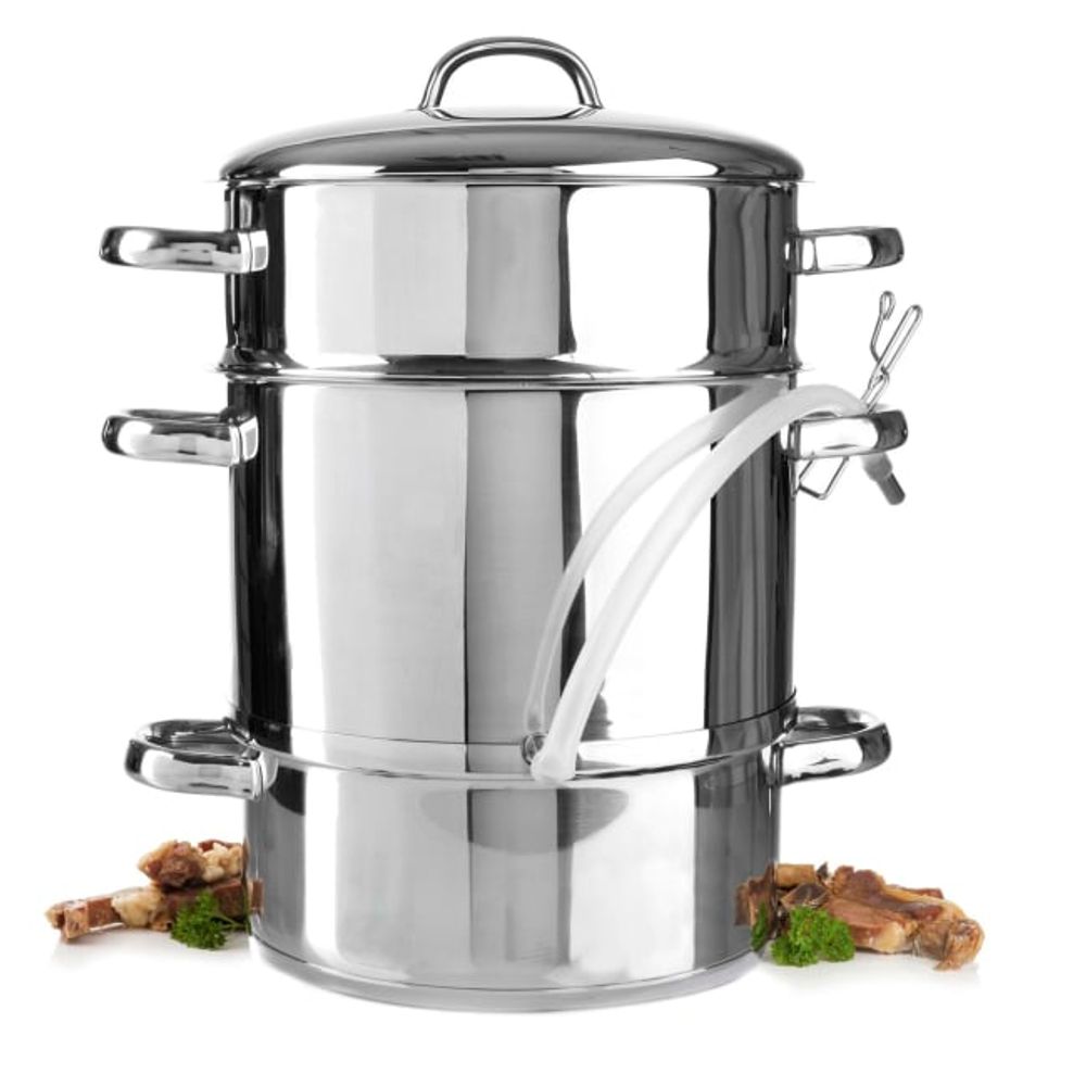 Saftkoker/pinnekjøttgryte 11,9 liter stål