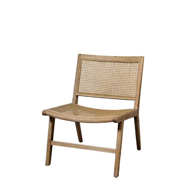 Hovedbilde Loungestol med flettet sete og rygg fra Chic Antique