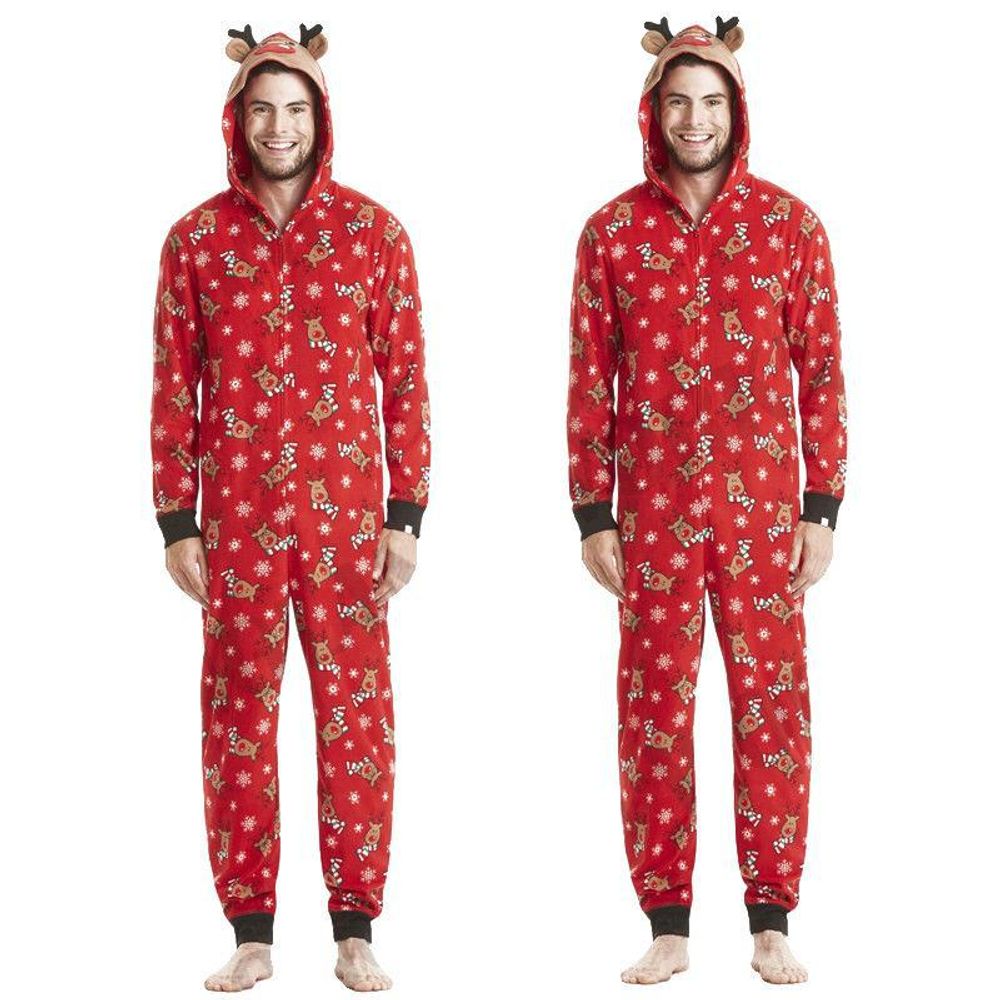 Julepyjamas jumpsuit Rudolf barn - Match hele familien