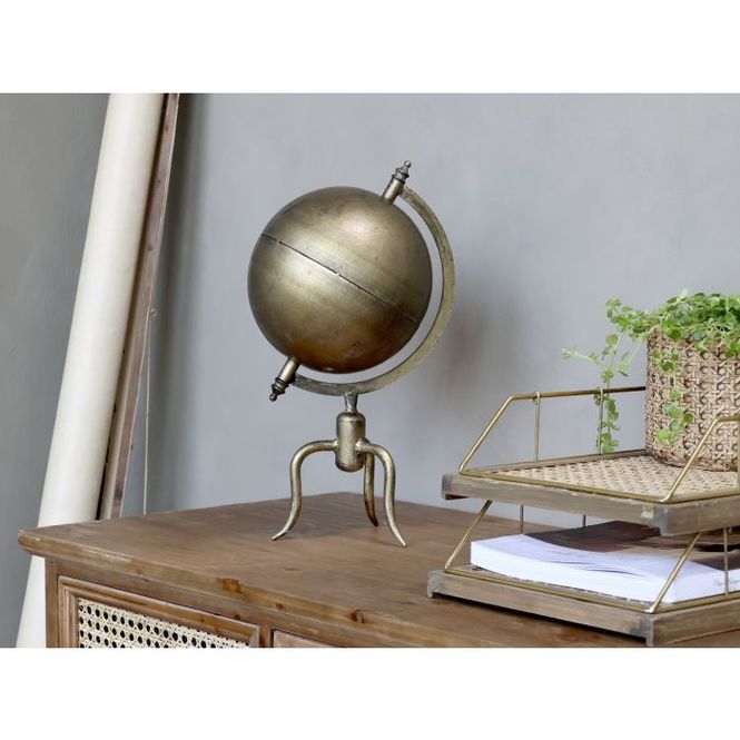Hovedbilde Globus i messing fra Chic Anique