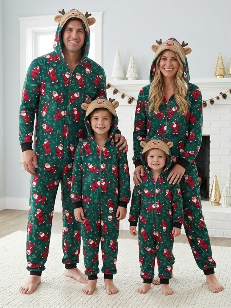 Julepyjamas jumpsuit Nisse herre - Match hele familien