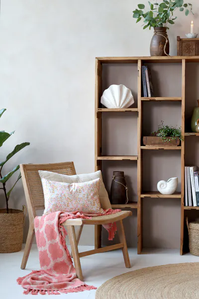 Hovedbilde Loungestol med flettet sete og rygg fra Chic Antique