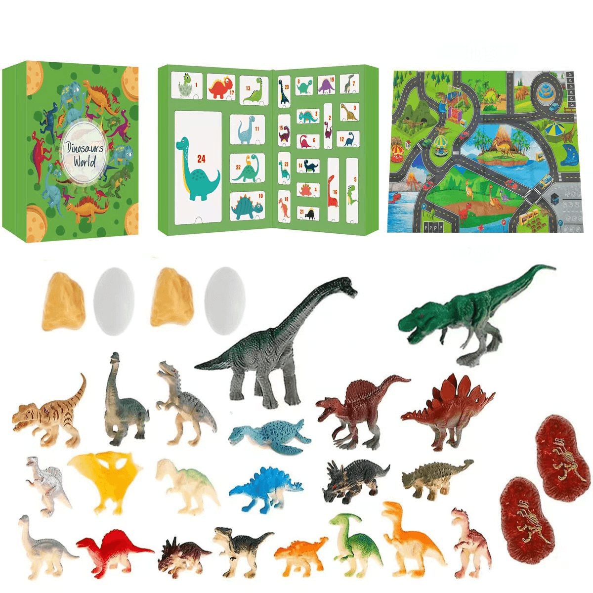 Julekalender fylt med dinosaurer