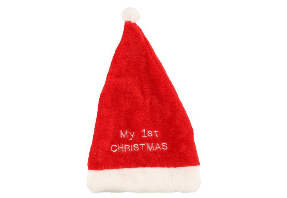 Søtt sett Min første jul med lue og tøfler