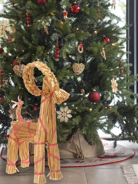 Hovedbilde Dekor geit i strå - 50 cm