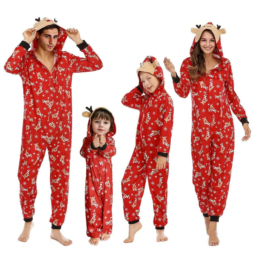 Julepyjamas jumpsuit Rudolf herre - Match hele familien