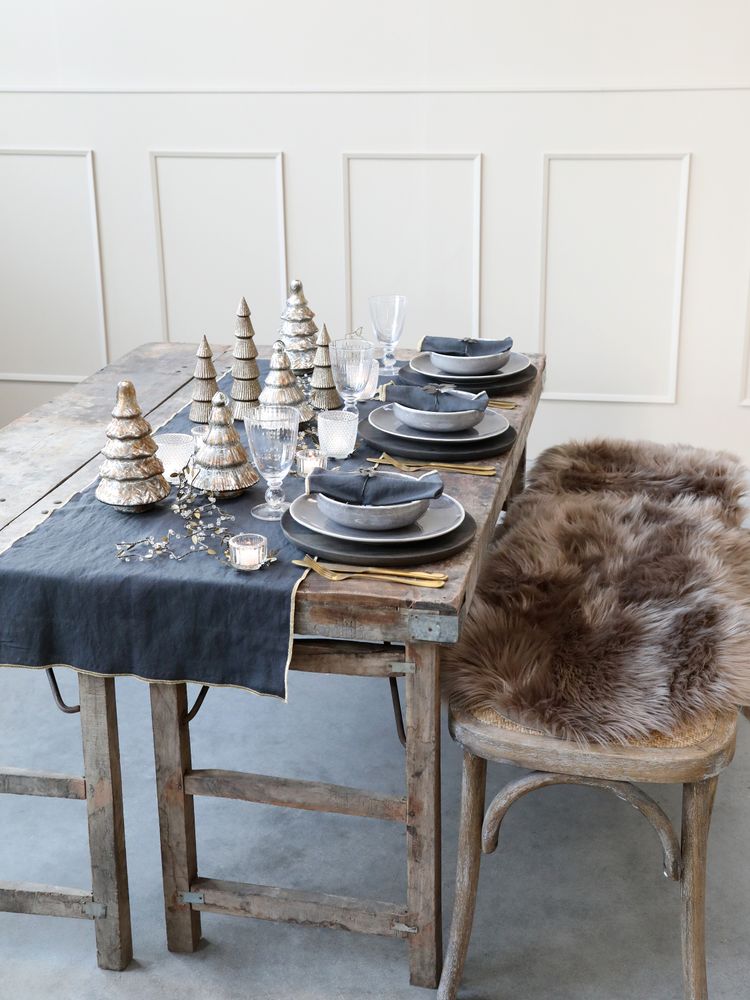 Fransk benk med flettet sete fra Chic Antique 