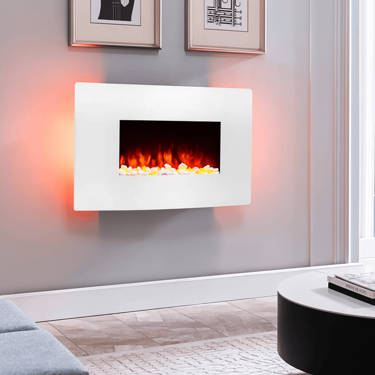 Narvik Elektrisk peis til vegg - 2000 watt