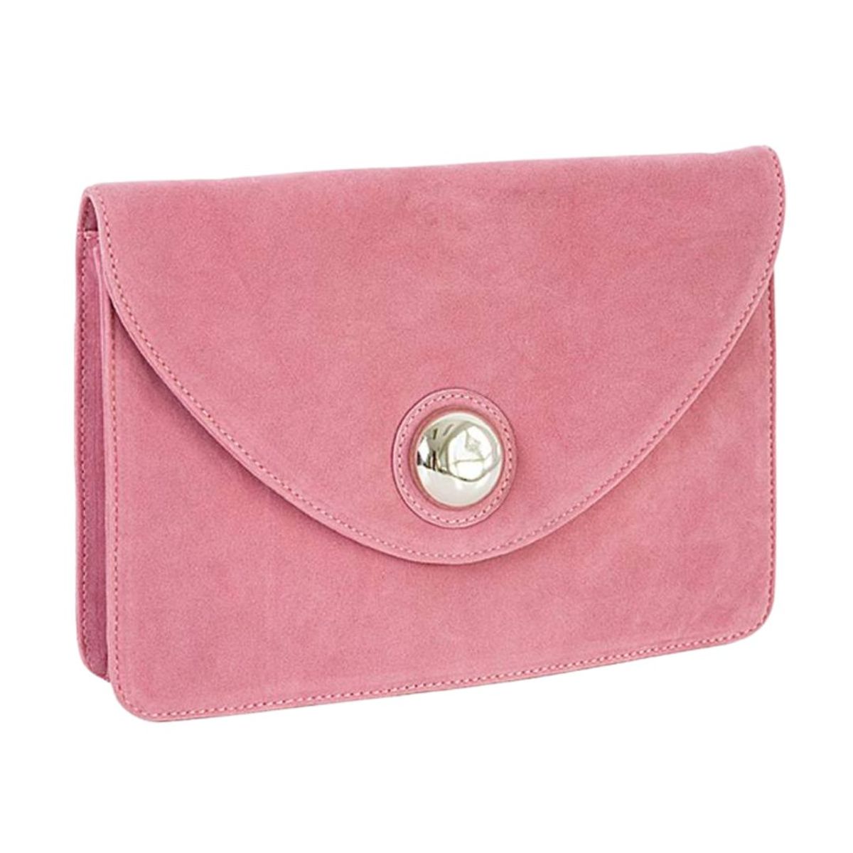 Søt liten clutch i imitert semsket skinn fra Lulu's
