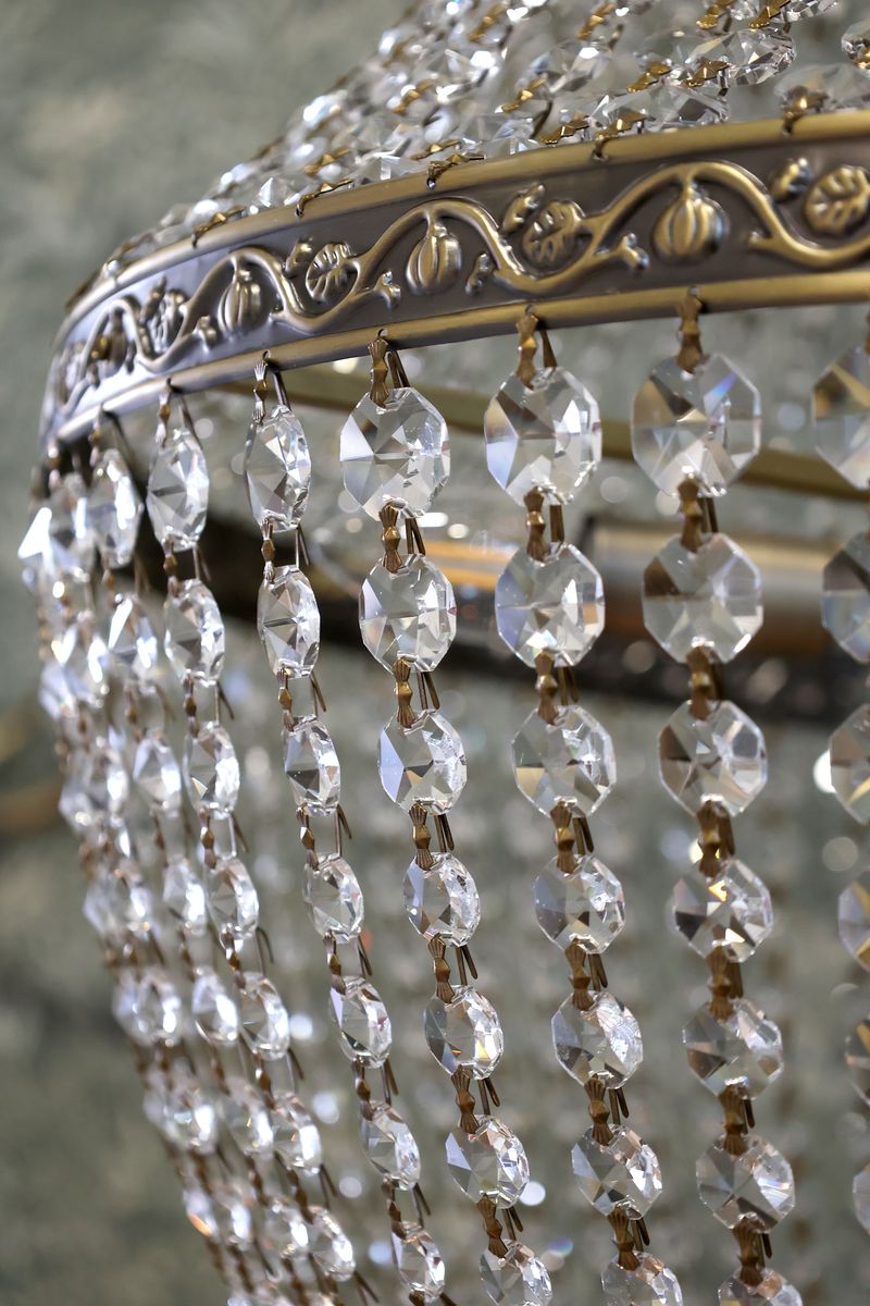 Versailles fransk Lysekrone med glassprismer