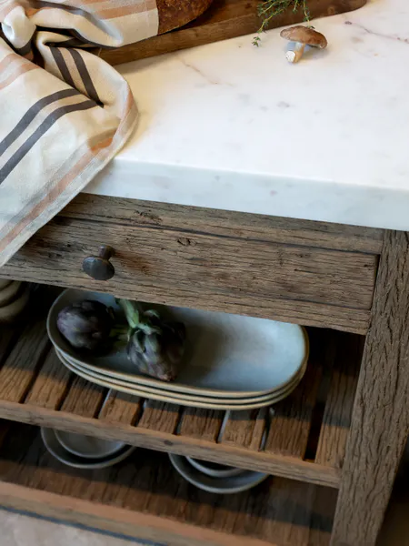 Hovedbilde Grimaud Anrettings bord med marmorplate fra Chic Antique