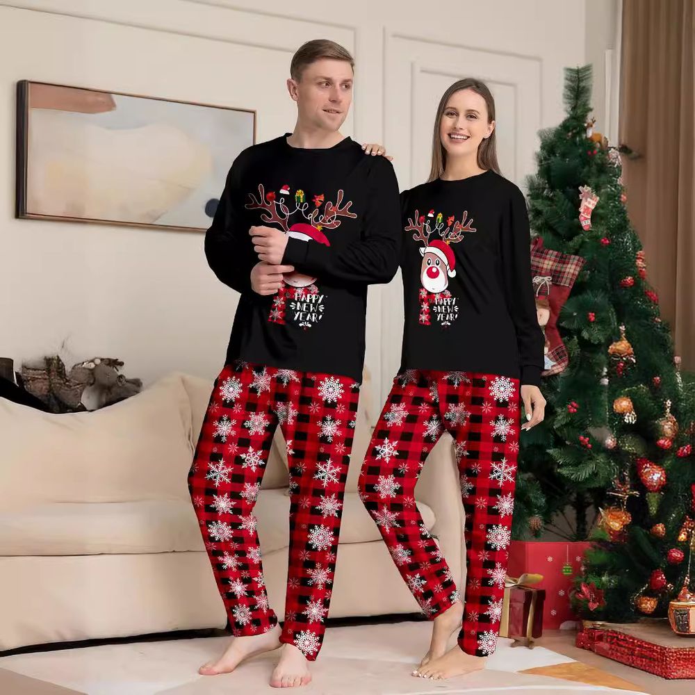 Julepyjamas happy new year - Match hele familien - Barn