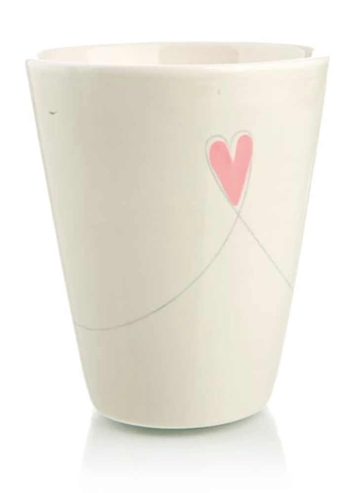 Madame Krus Josefine beige med rosa hjerte
