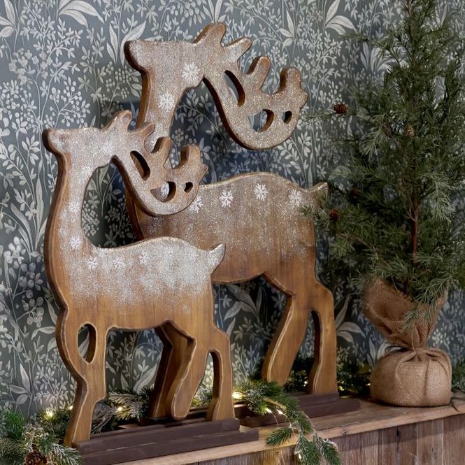 Hovedbilde Vintage reinsdyr med glimmer fra Chic Antique